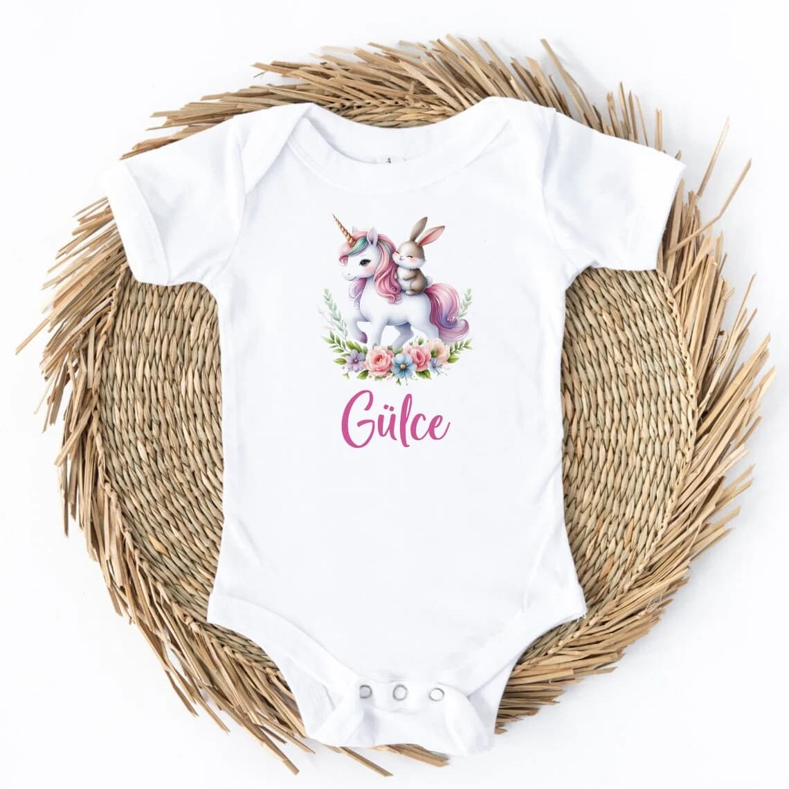 Unicorn Tema Bebek Zıbın 0-3 Ay