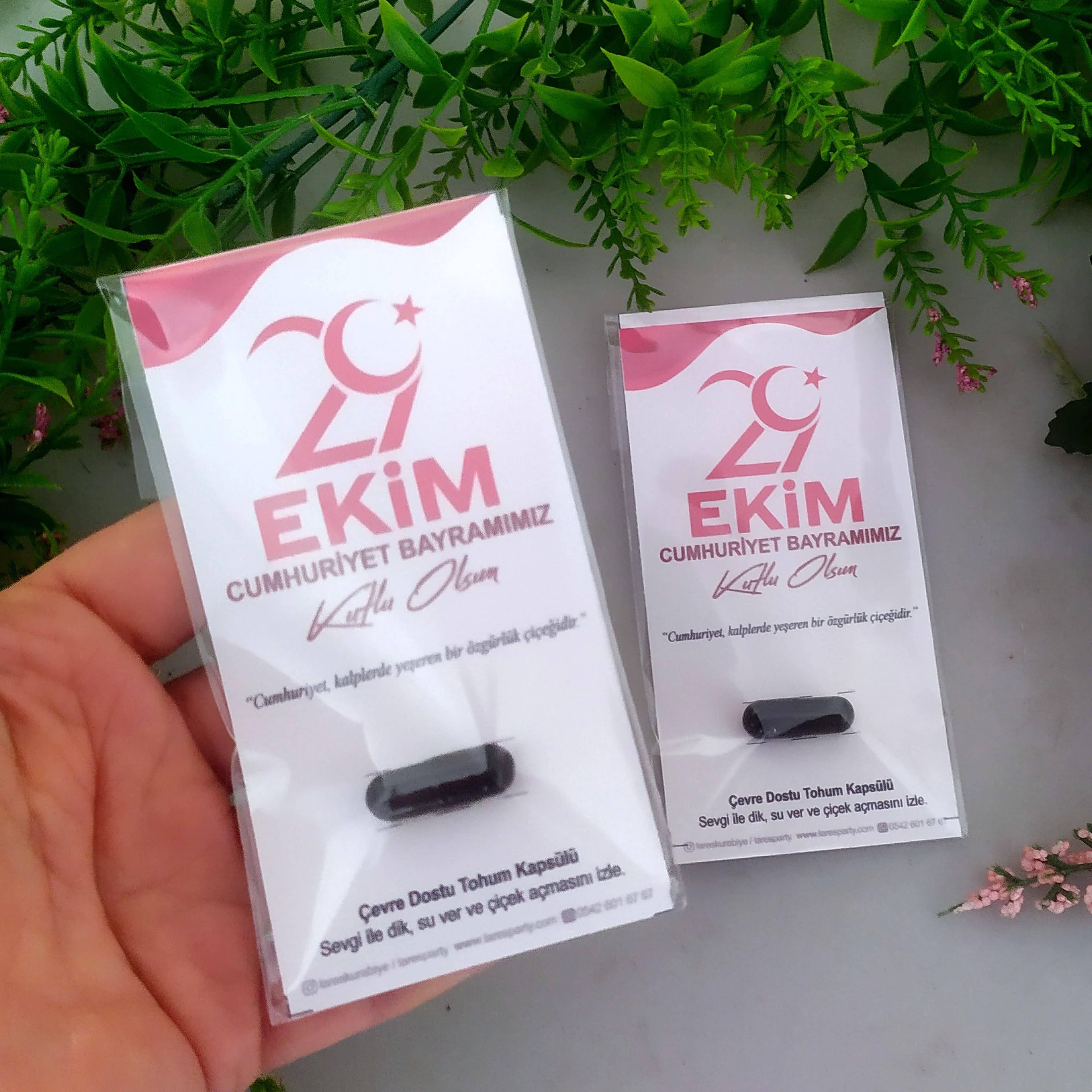 Cumhuriyet Bayramı Tema Tohum Kapsülü
