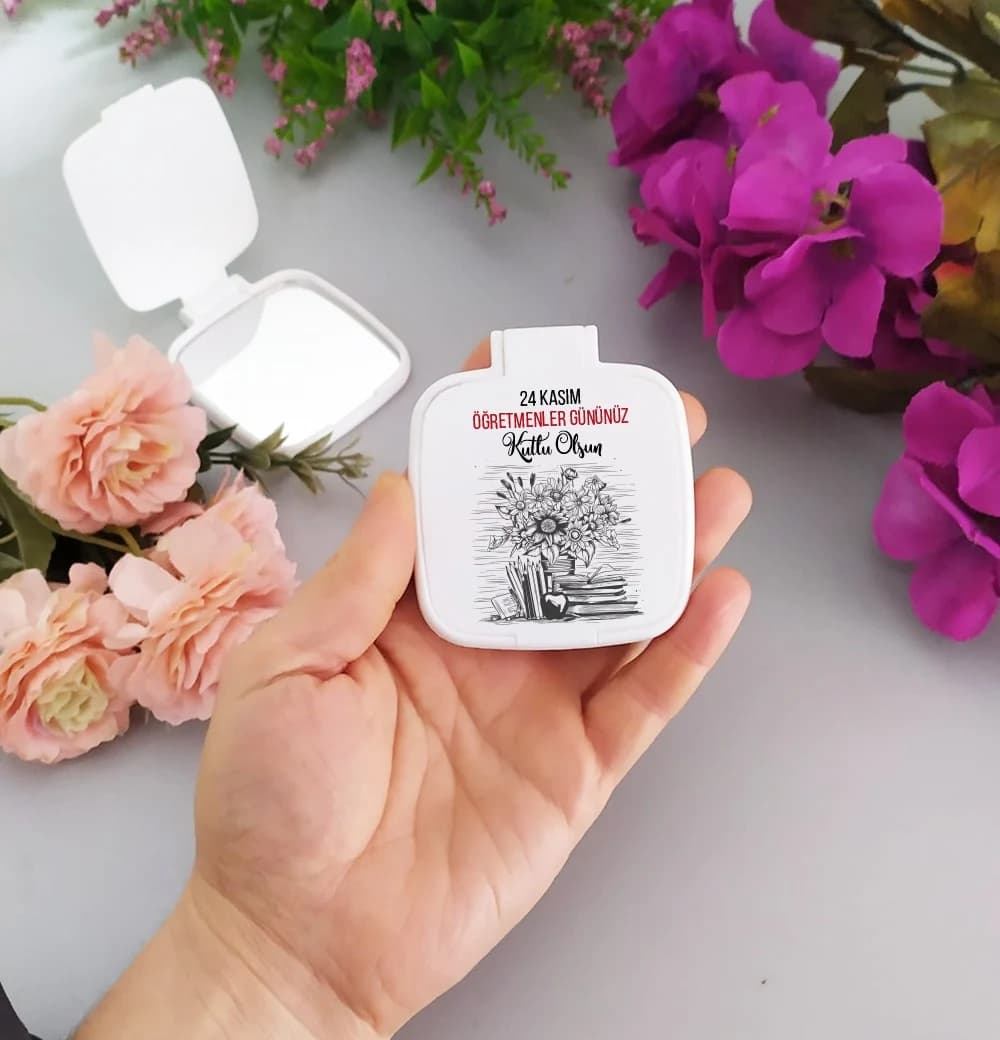 Öğretmenler Günü Temalı Cep Aynası
