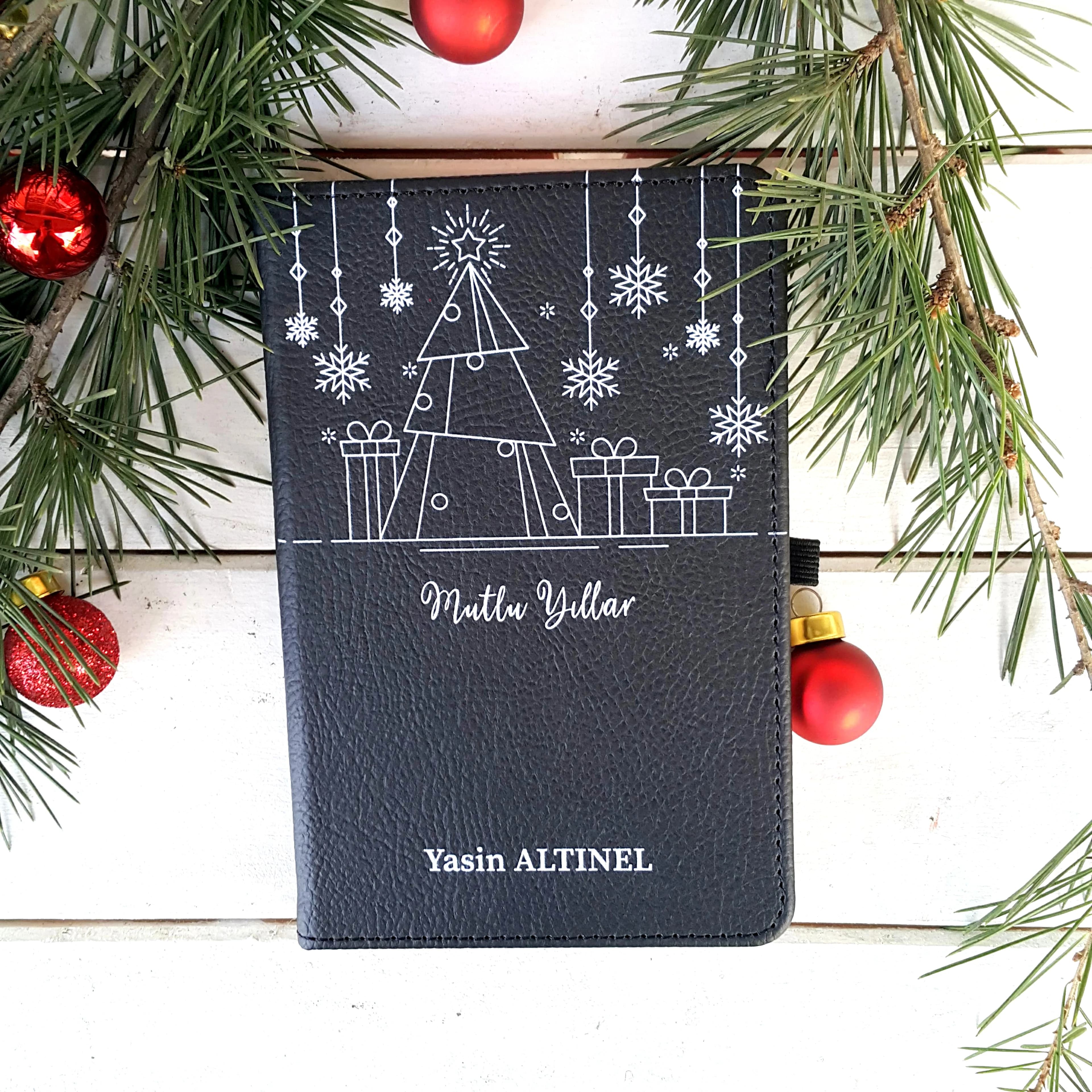 Yeni Yıl Konsept Siyah Defter
