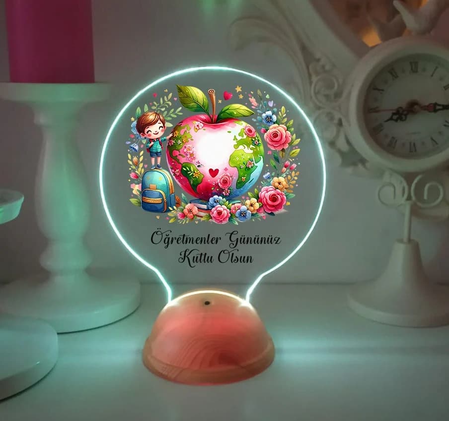 Öğretmenler Günü Hediyesi Gece Lambası