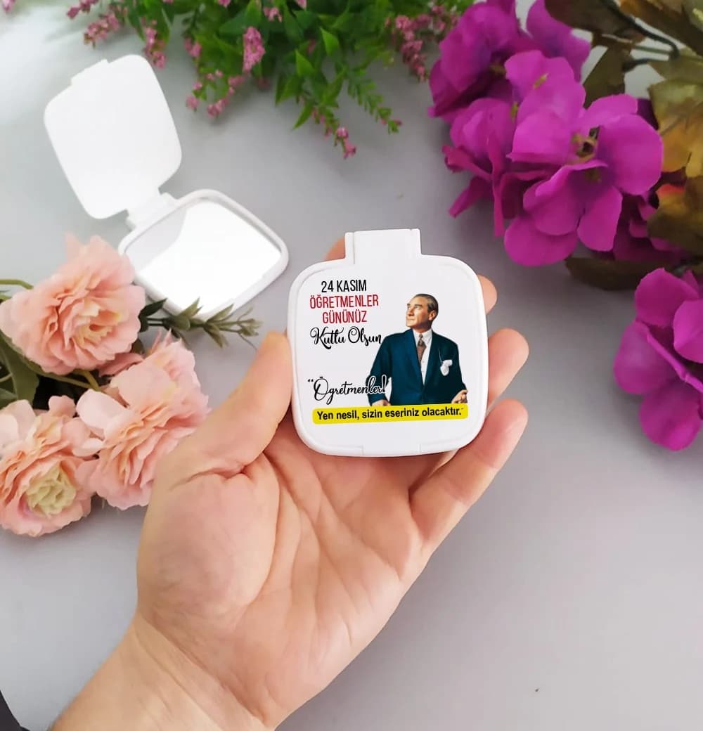 Öğretmenler Günü Temalı Cep Aynası