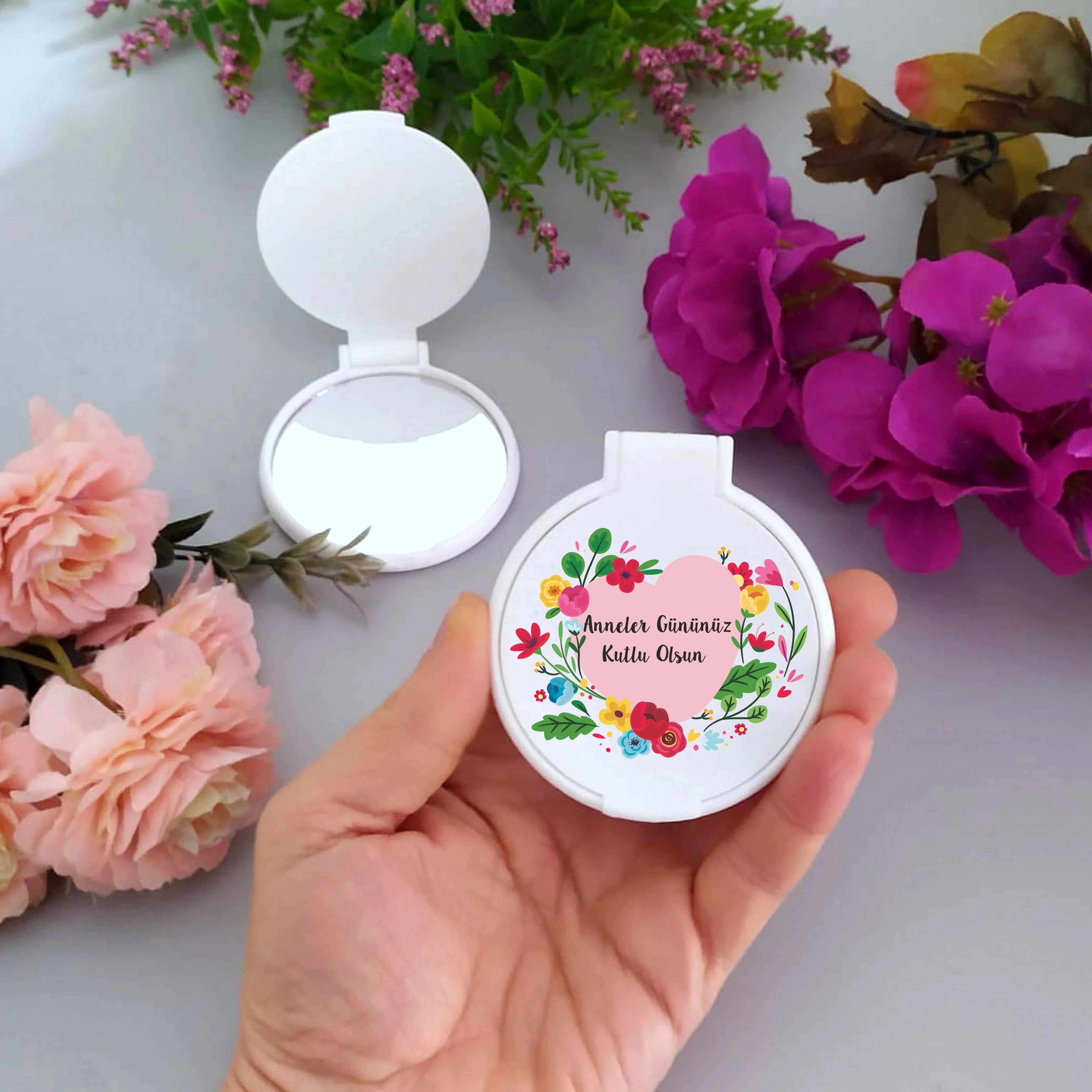 Anneler Günü Temalı Cep Aynası