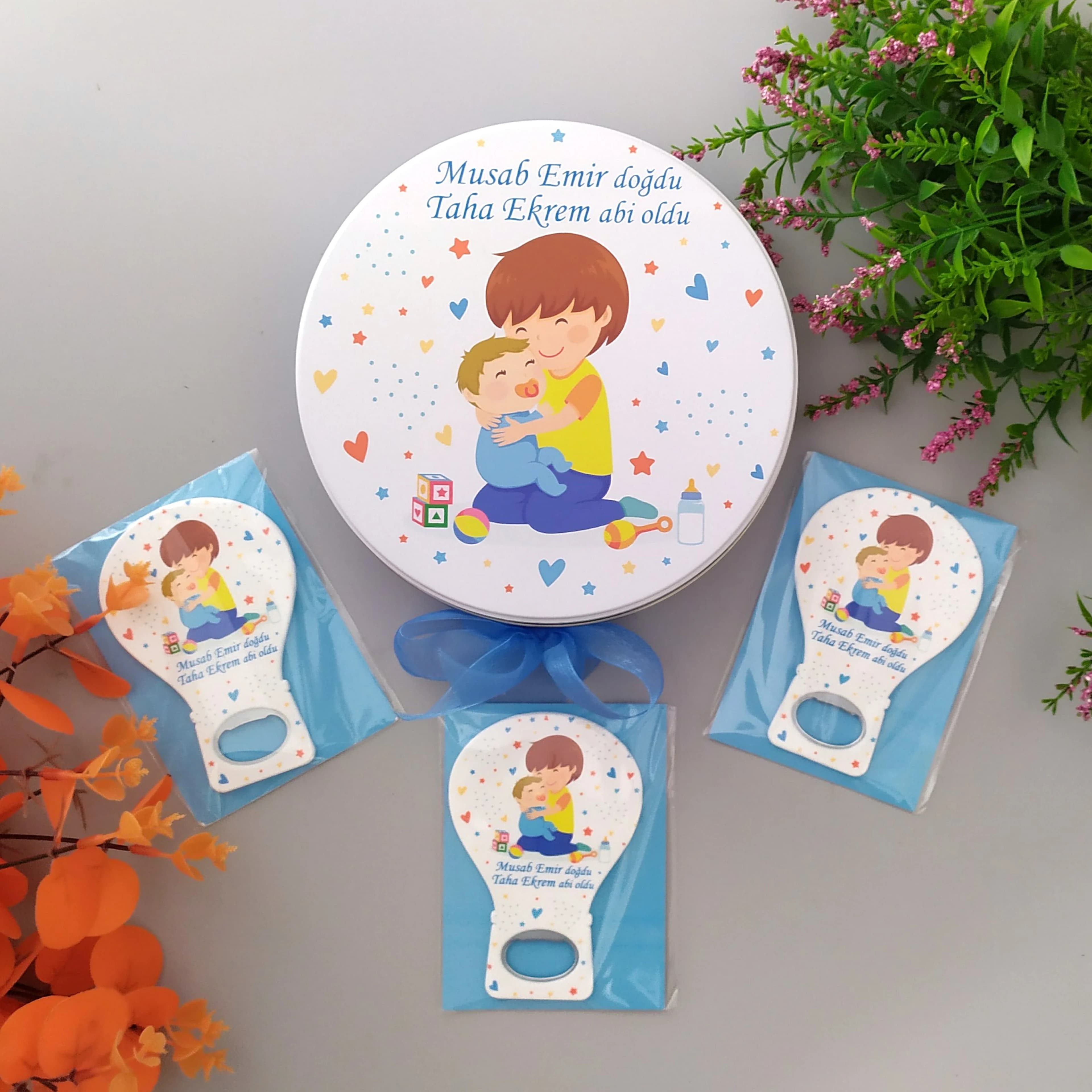 Abi Kardeş Konsept 50 Çikolata 25 Balon Magnet