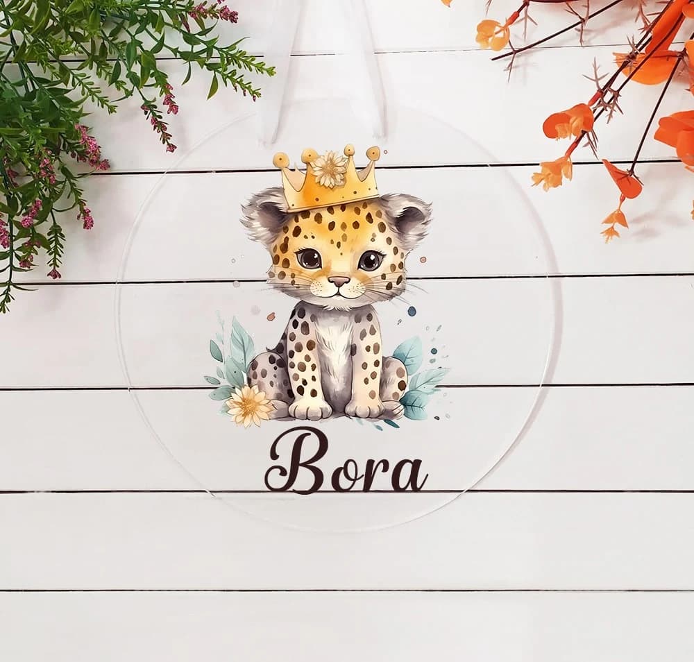 Yeni Bebek Tema Pleksi Kapı Süsü