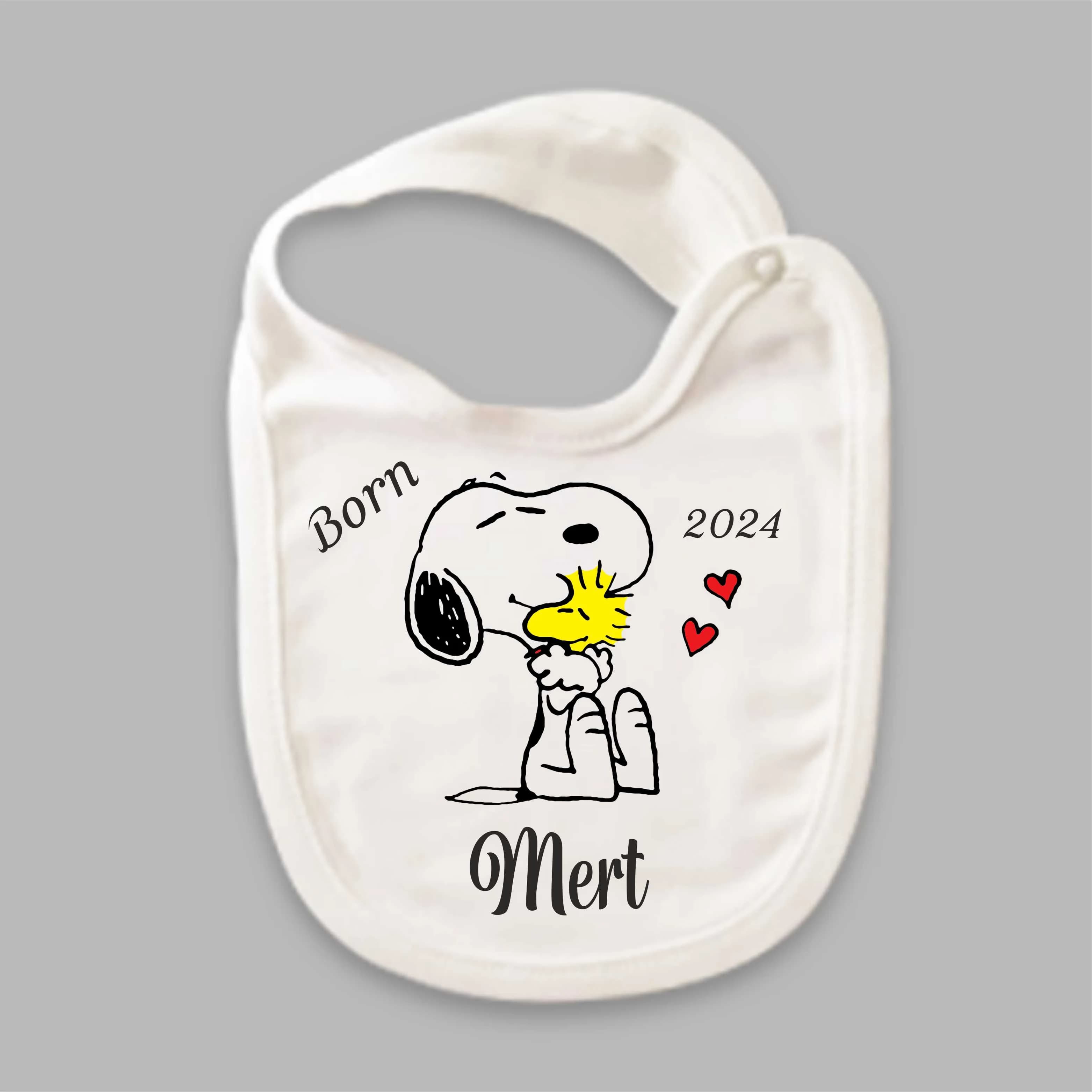 Snopy Tema Mama Önlüğü