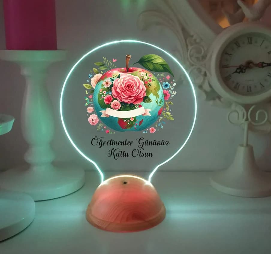 Öğretmenler Günü Hediyesi Gece Lambası