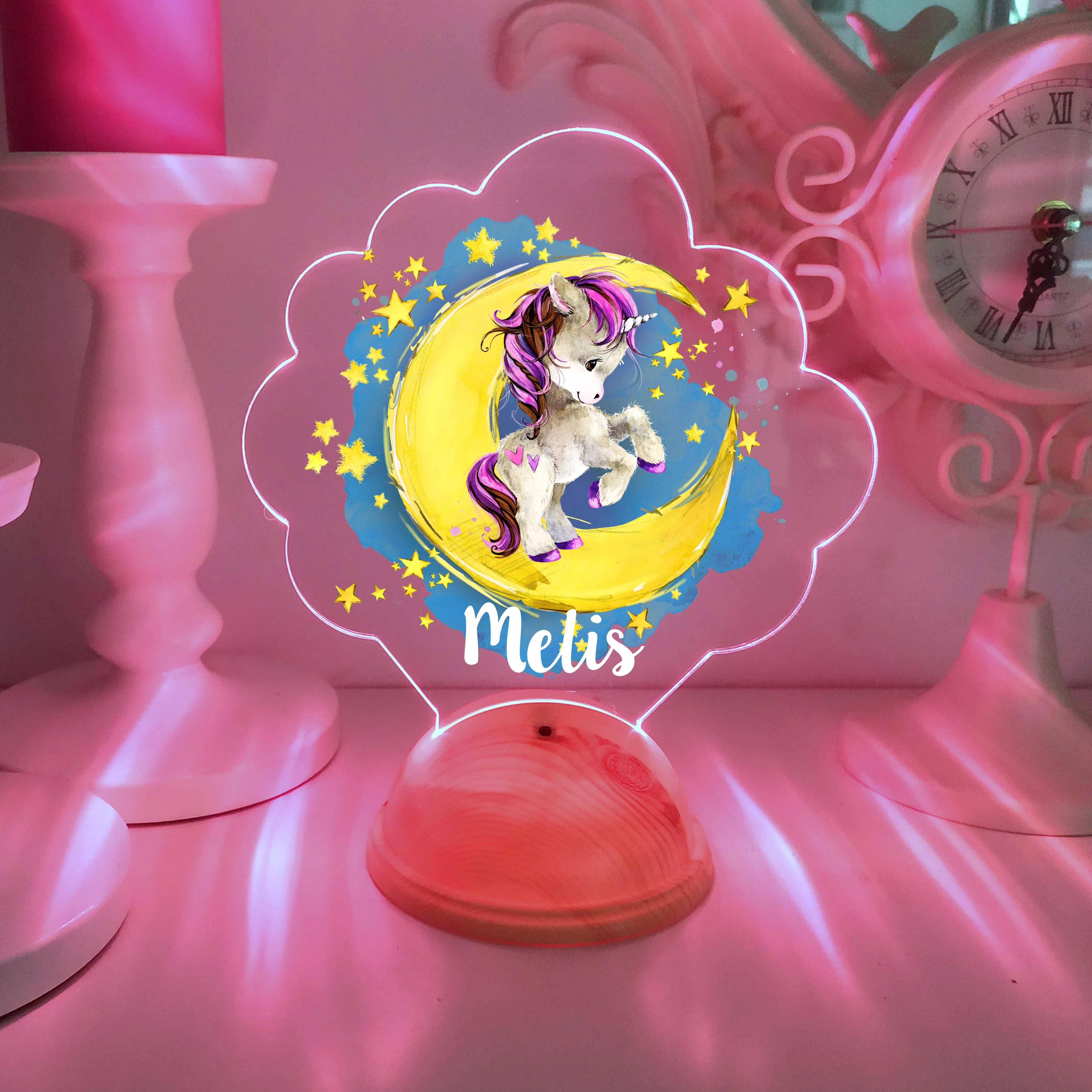 Unicorn Tema Gece Lambası