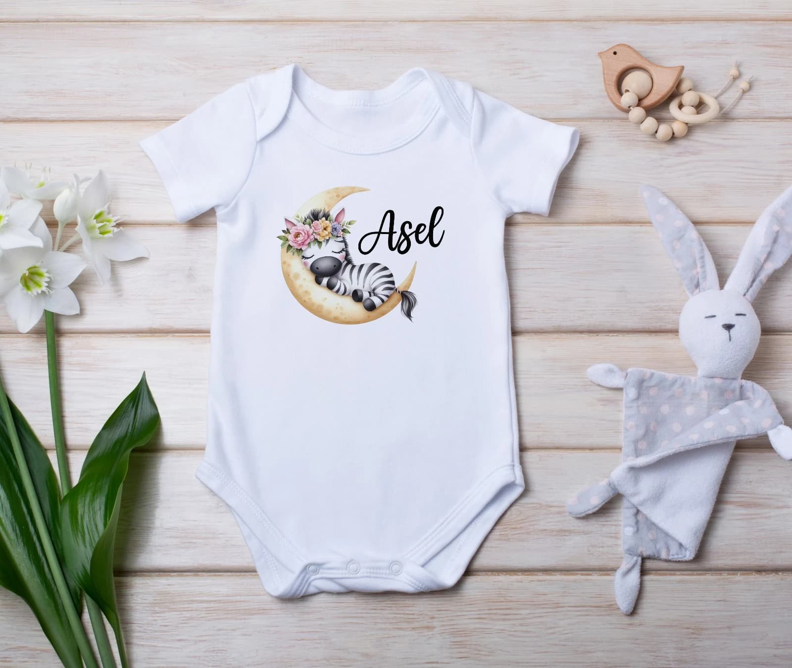 Zebra Tema Bebek Zıbın 0-3 Ay