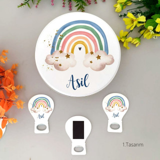 Yeni Bebek Tema 100 Bebek Çikolatası 25 Açacak Magnet