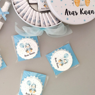 Penguen Tema Yuvarlak Açacak Magnet