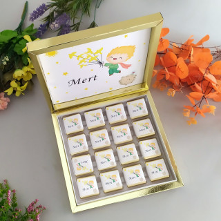 Küçük Prens Tema Karton Kutu Çikolata