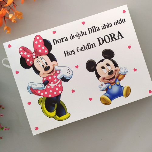 Minnie Tema Karton Kutu Çikolata