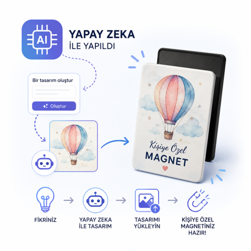 Yapay Zeka ile Tasarlanan Kişiye Özel Magnet