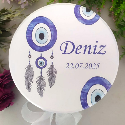 Nazar Boncuk Tema Boş Bebek Çikolata Kutusu