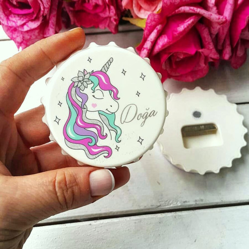 Kız Bebek Unicorn Acacak Magnet