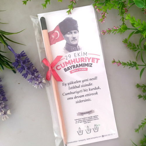 29 Ekim Temalı Tohumlu Kalem