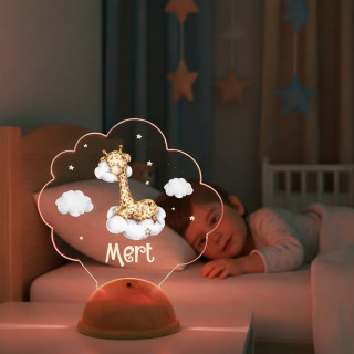 Zürafa Tema Gece Lambası