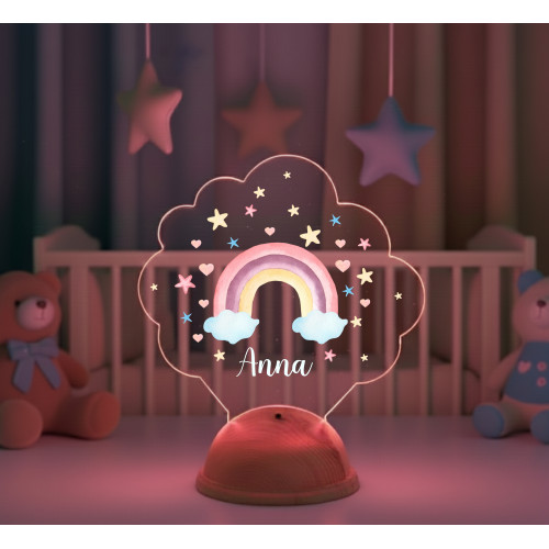 Gök kuşağı Tema Gece Lambası