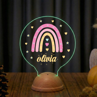 Gökkuşağı Tema Gece Lambası