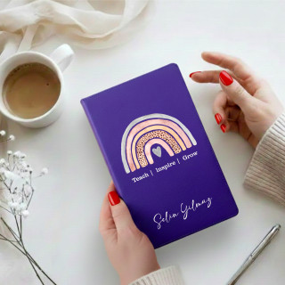 Gökkuşağı Tema Öğretmenler Günü Hediyesi Not Defteri