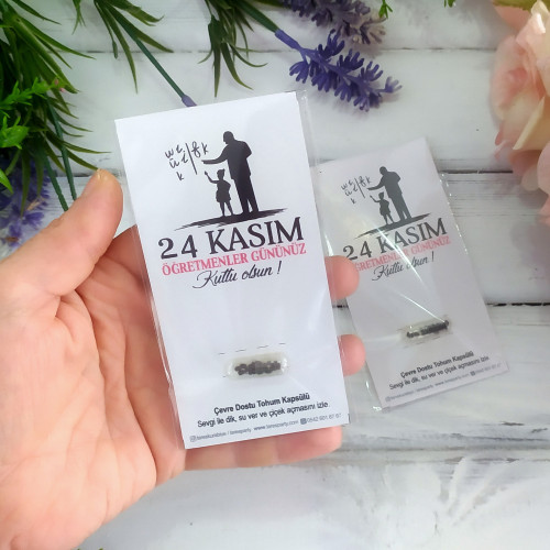 Öğretmenler Günü Hediyesi Tohum Kapsülü