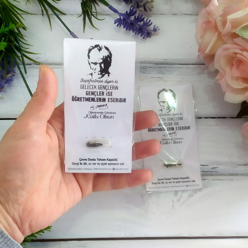 Öğretmenler Günü Hediyesi Tohum Kapsülü