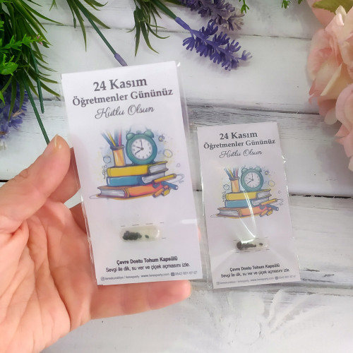 Öğretmenler Günü Hediyesi Tohum Kapsülü