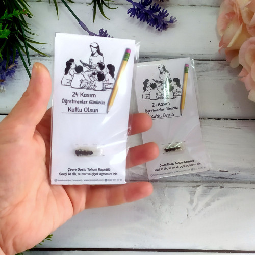 Öğretmenler Günü Hediyesi Tohum Kapsülü