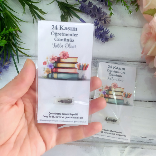 Öğretmenler Günü Hediyesi Tohum Kapsülü