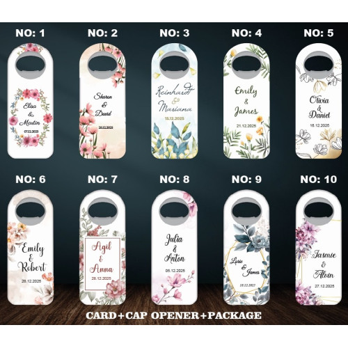 Nikah Hatırası -Açacak Magnetler -Jelatin Paketli-50 Tasarım