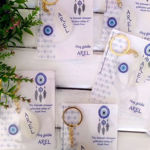 Nazar Tema Pleksi Anahtarlık