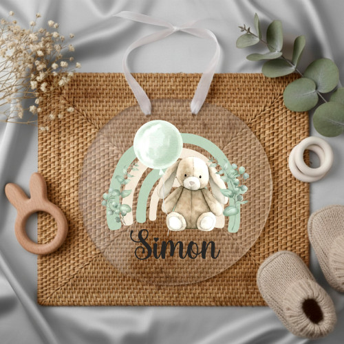 Tavşan Tema Pleksi Kapı Süsü