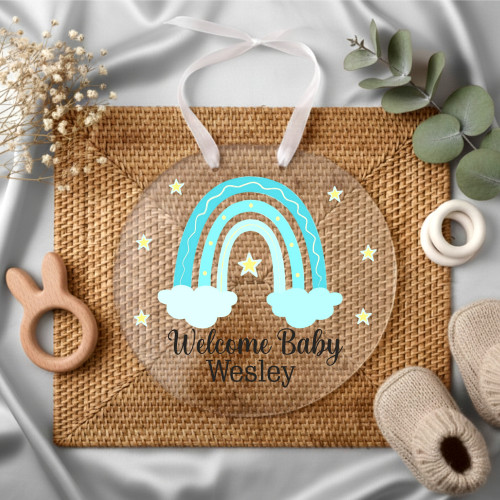 Gökkuşağı Tema Pleksi Kapı Süsü